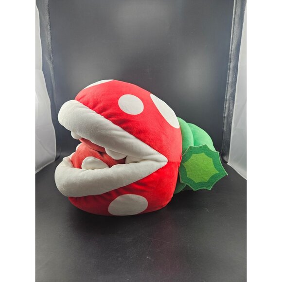 Super Mario Piranha Plant Red & Green Plush Figure 12-Inch Toy With Tags For Col - Picture 2 of 6